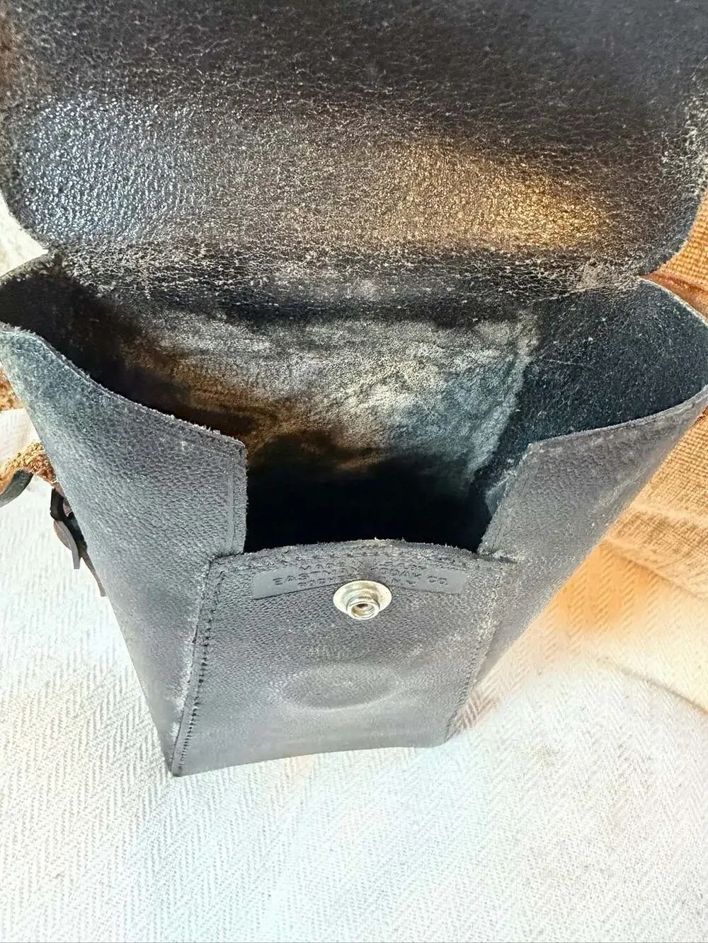Vintage Brown Leather Folding Bellows Camera Case - Small Pouch – , CA